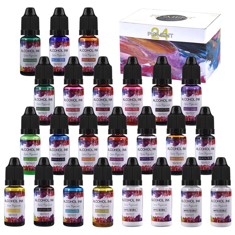 Resin Dye Alcohol - الايبوكسي الراتنج الصباغ عدة ، الفن