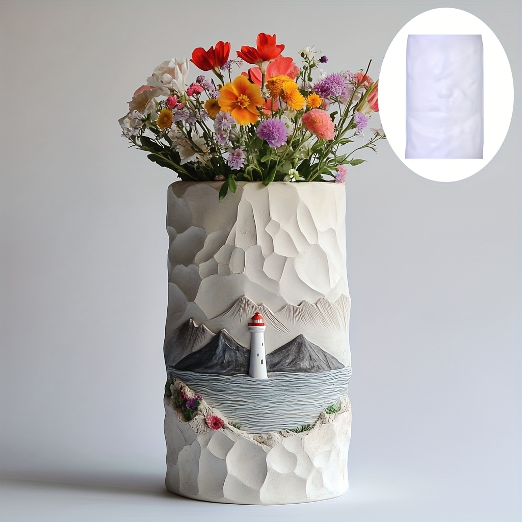 منارة البحر الإغاثة زهرة النبا - مراجعة Resin Ocean Wave Mold وسعره