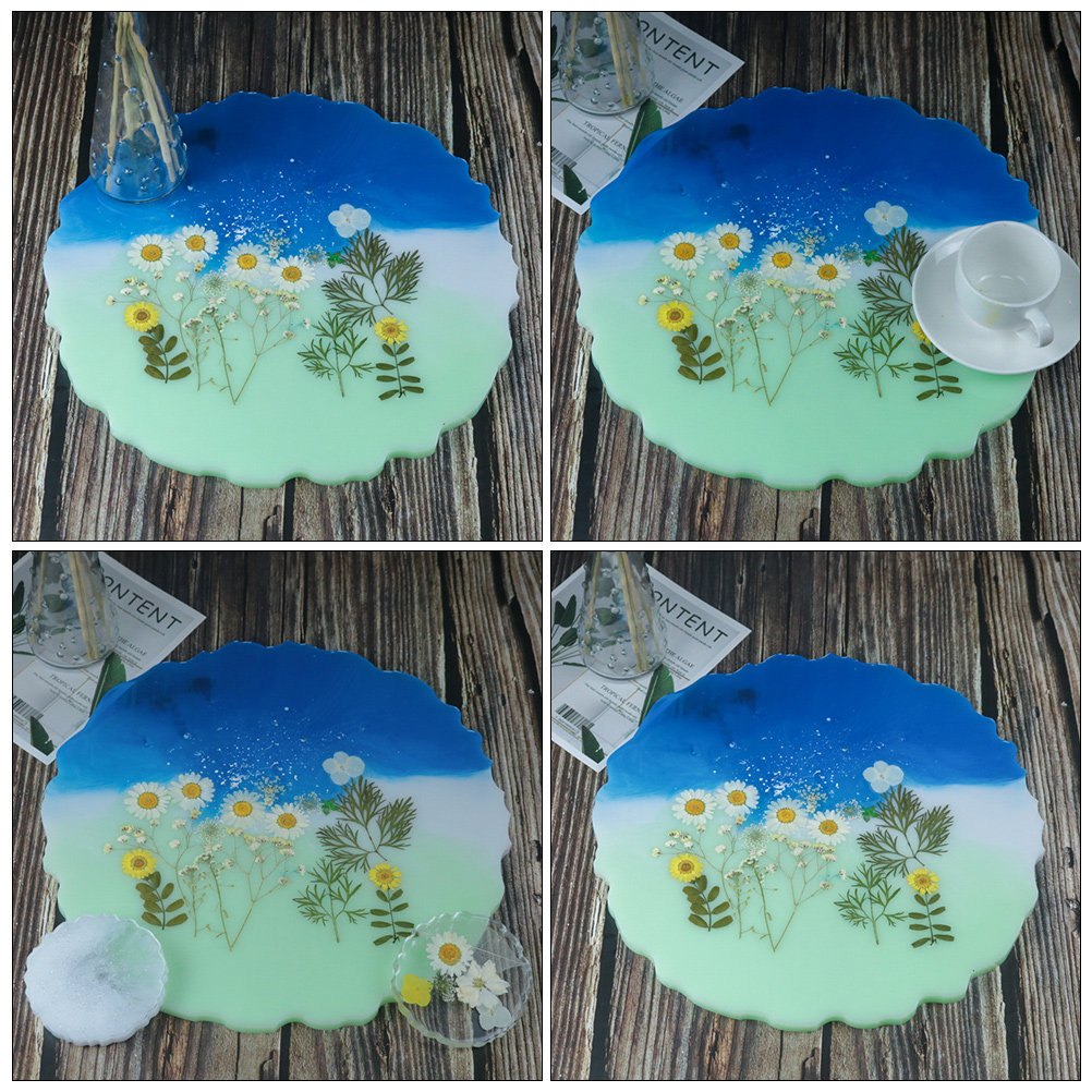 قطعتان من قوالب السيليكون المم - مراجعة Serving Tray Mold وسعره