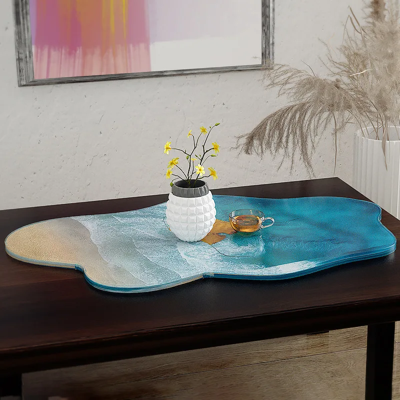 كبير 61 سنتيمتر غير النظامية ص - مراجعة Resin Ocean Wave Mold وسعره
